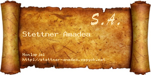 Stettner Amadea névjegykártya