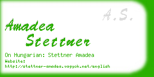 amadea stettner business card